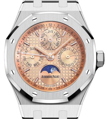 AUDEMARS PIGUET ROYAL OAK 오데마피게 로얄오크 41mm 26574ST.OO.1220ST 피치 다이얼 스틸