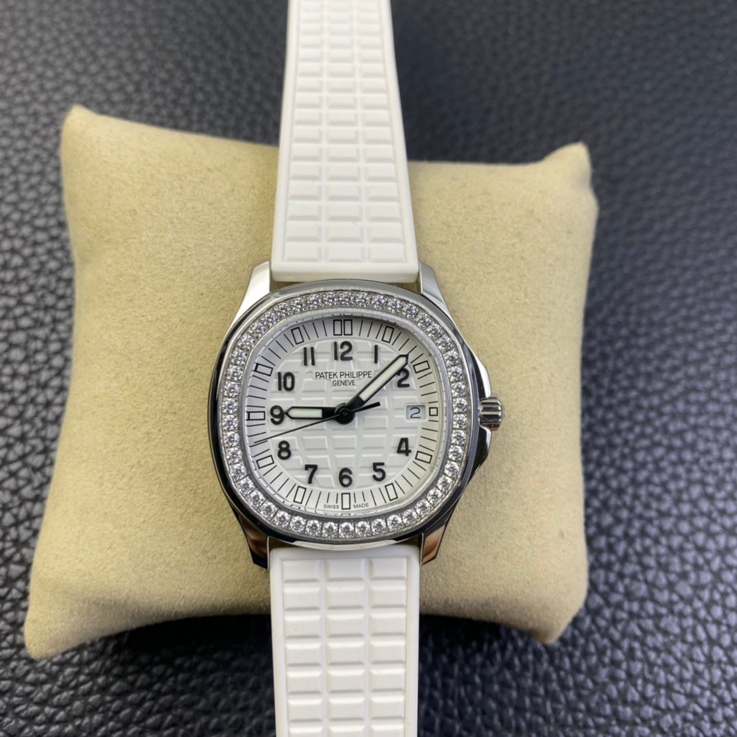 PATEK PHILIPPE AQUANAUT 파텍필립 아쿠아넛 5168G-001 화이트 다이아 다이얼
