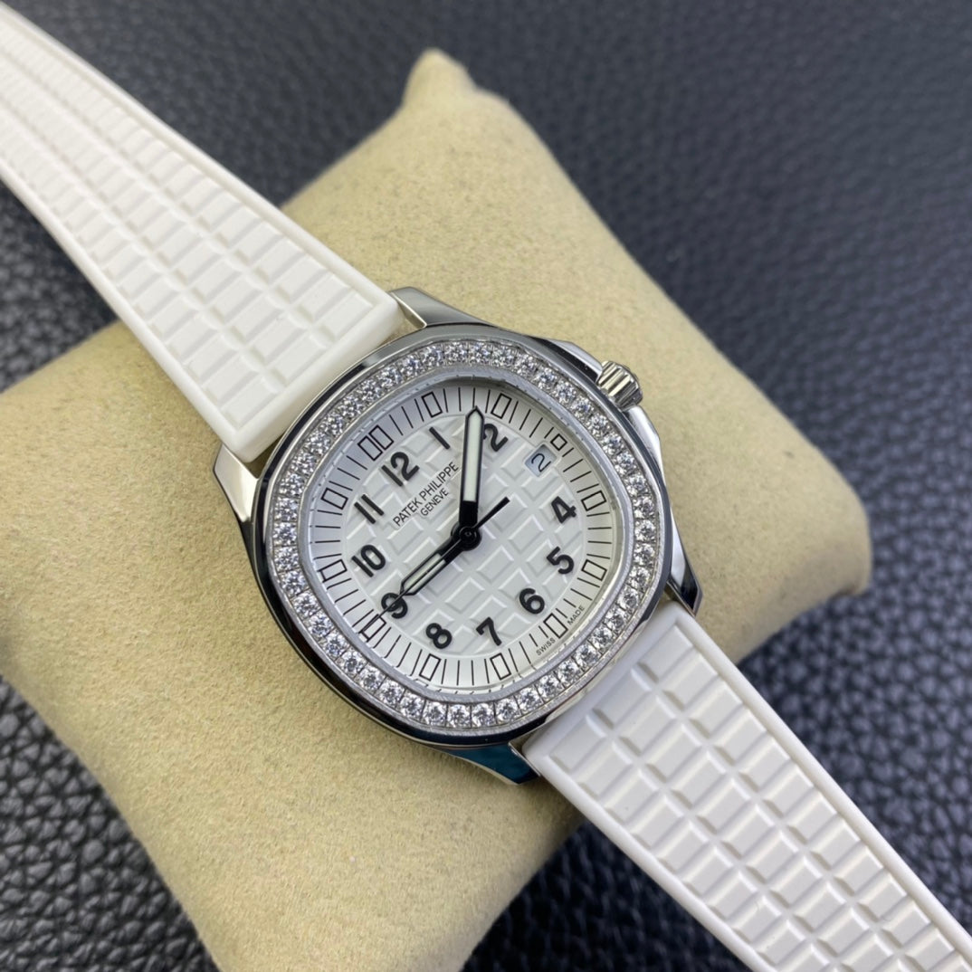 PATEK PHILIPPE AQUANAUT 파텍필립 아쿠아넛 5168G-001 화이트 다이아 다이얼