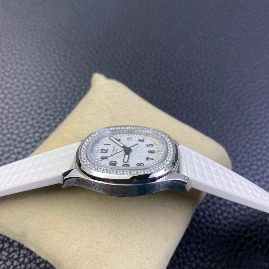 PATEK PHILIPPE AQUANAUT 파텍필립 아쿠아넛 5168G-001 화이트 다이아 다이얼
