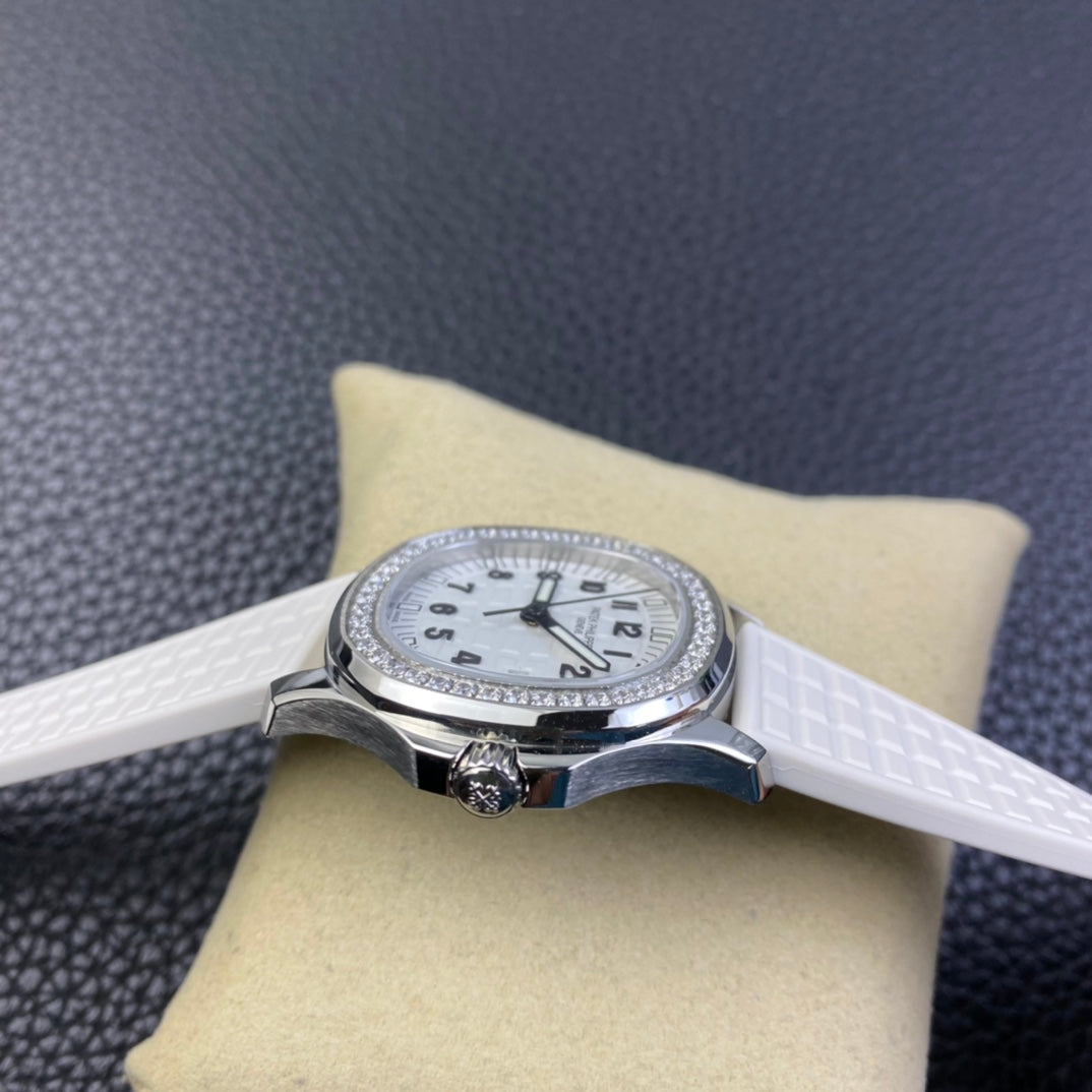 PATEK PHILIPPE AQUANAUT 파텍필립 아쿠아넛 5168G-001 화이트 다이아 다이얼