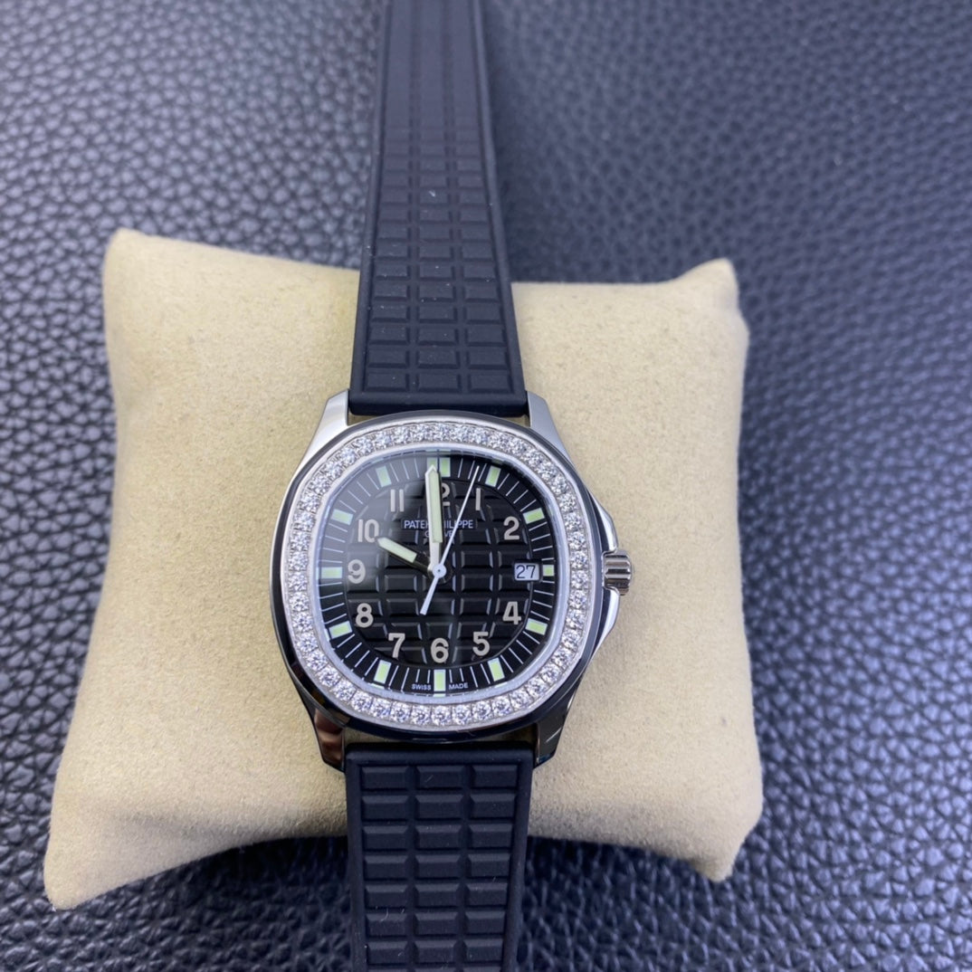 PATEK PHILIPPE AQUANAUT 파텍필립 아쿠아넛 5168G-001 블랙 다이아 다이얼