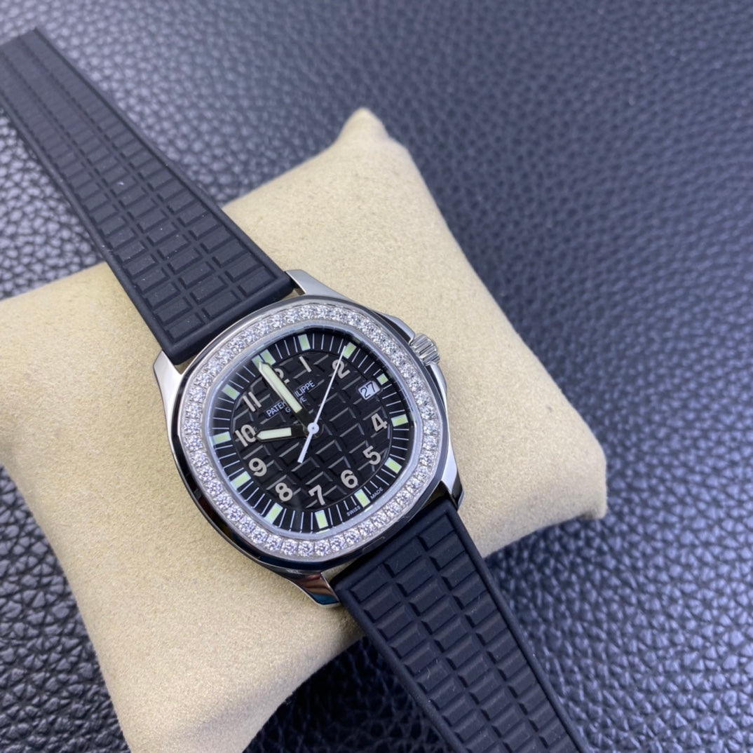 PATEK PHILIPPE AQUANAUT 파텍필립 아쿠아넛 5168G-001 블랙 다이아 다이얼