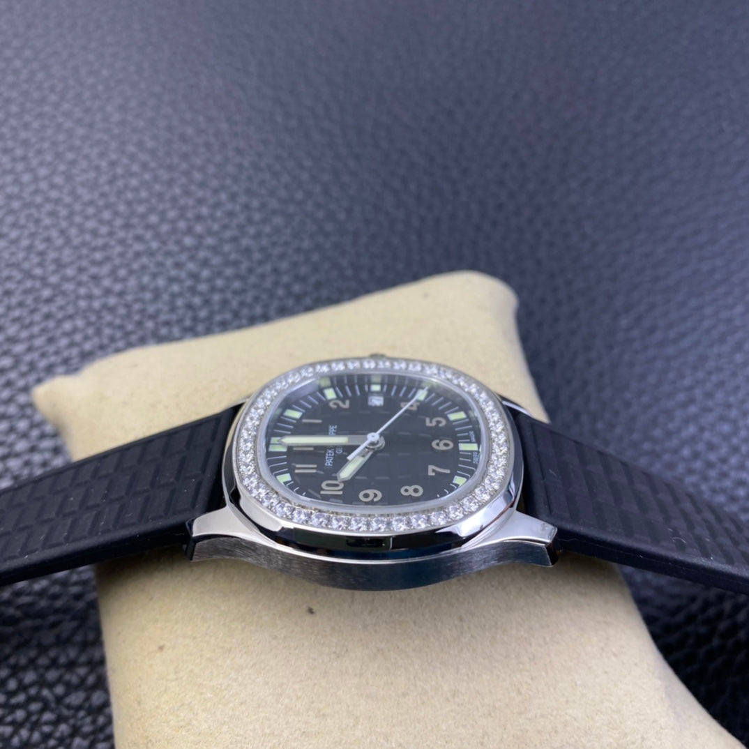 PATEK PHILIPPE AQUANAUT 파텍필립 아쿠아넛 5168G-001 블랙 다이아 다이얼