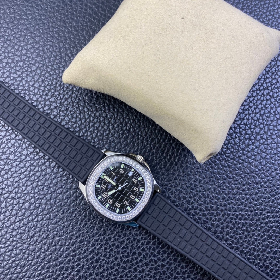 PATEK PHILIPPE AQUANAUT 파텍필립 아쿠아넛 5168G-001 블랙 다이아 다이얼
