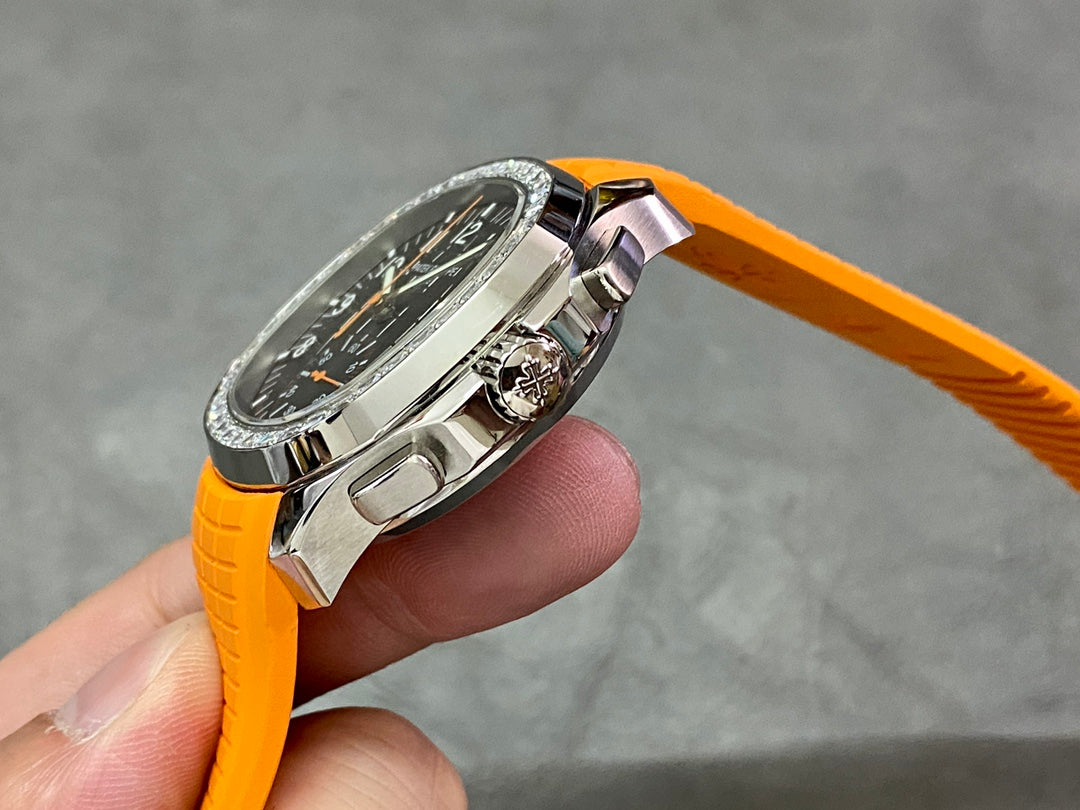 PATEK PHILIPPE AQUANAUT 파텍필립 아쿠아넛 5968A-001 다이아 블랙 다이얼