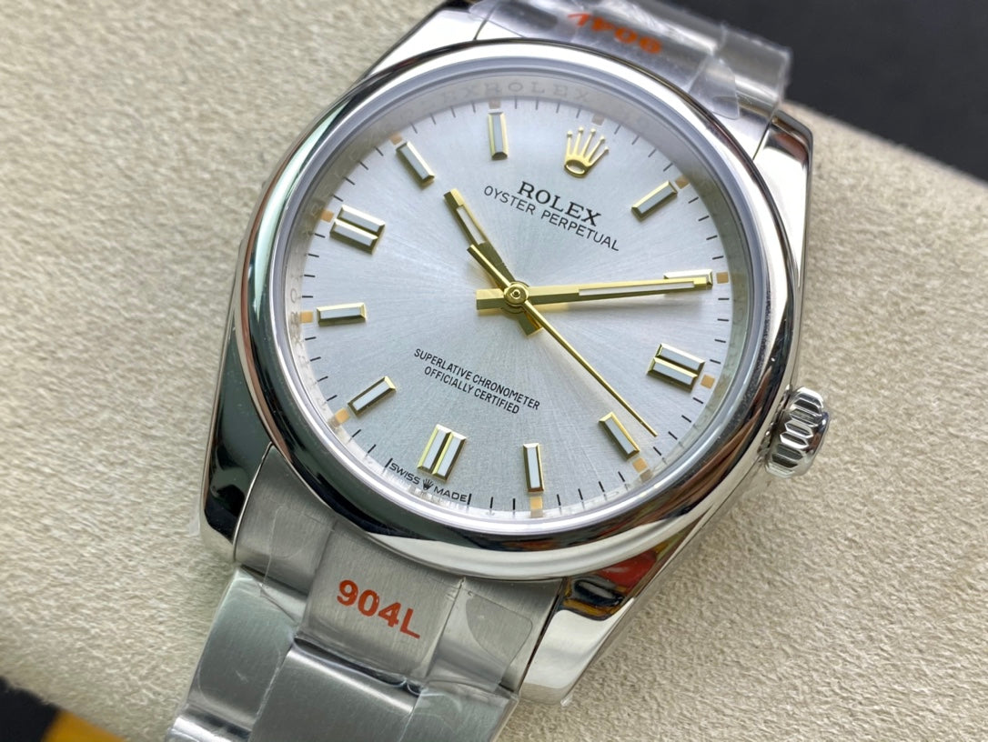 ROLEX OYSTER PERPETUAL 롤렉스 오이스터 퍼페추얼 M124300-0001 36mm 그레이 다이얼