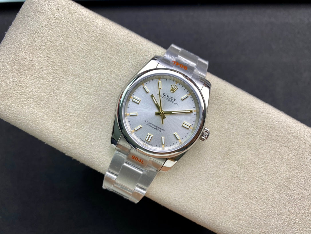 ROLEX OYSTER PERPETUAL 롤렉스 오이스터 퍼페추얼 M124300-0001 36mm 그레이 다이얼