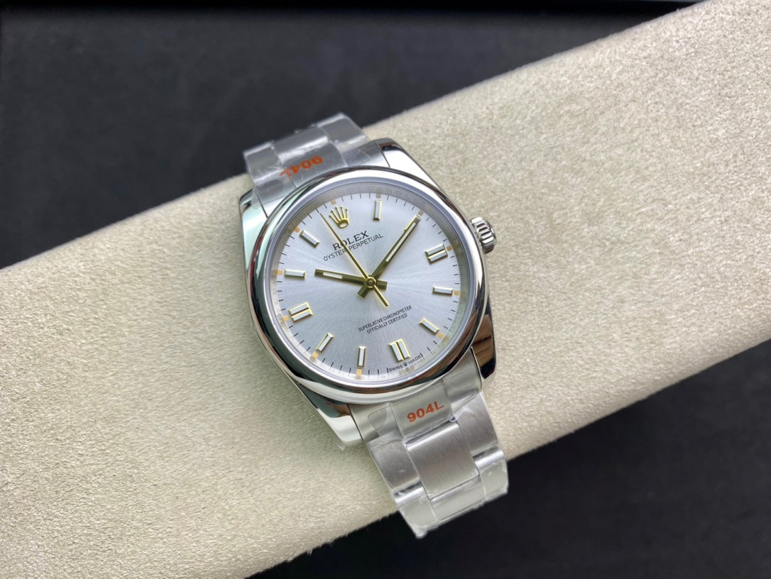 ROLEX OYSTER PERPETUAL 롤렉스 오이스터 퍼페추얼 M124300-0001 36mm 그레이 다이얼
