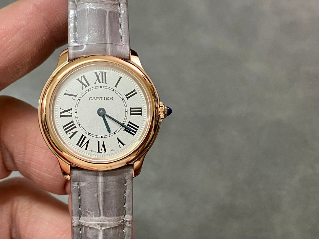 CARTIER RONDE LOUISE 까르띠에 롱드 루이 29mm 쿼츠 무브먼트 화이트 다이얼