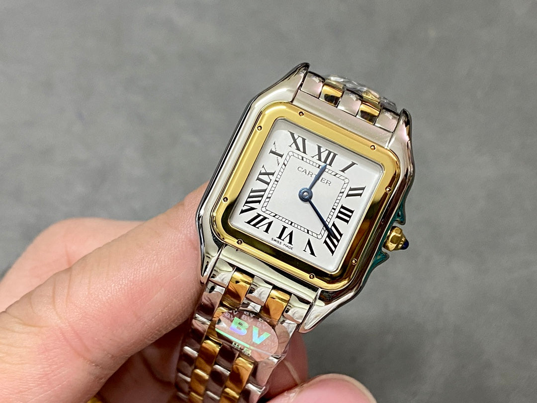 CARTIER PANTHERE DE CARTIER 까르띠에 팬더 드 까르띠에 27mm 미디움 쿼츠 무브먼츠 화이트 다이얼