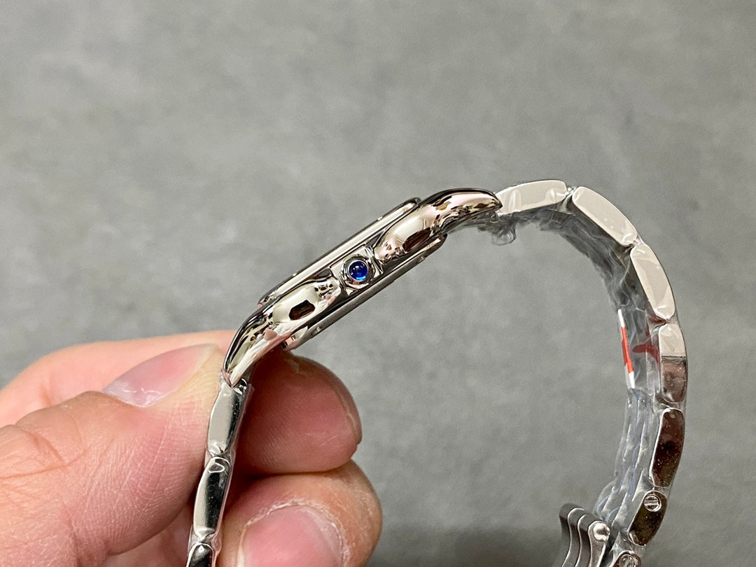 CARTIER PANTHERE DE CARTIER 까르띠에 팬더 드 까르띠에 27mm 미디움 쿼츠 무브먼츠 화이트 다이얼 실버