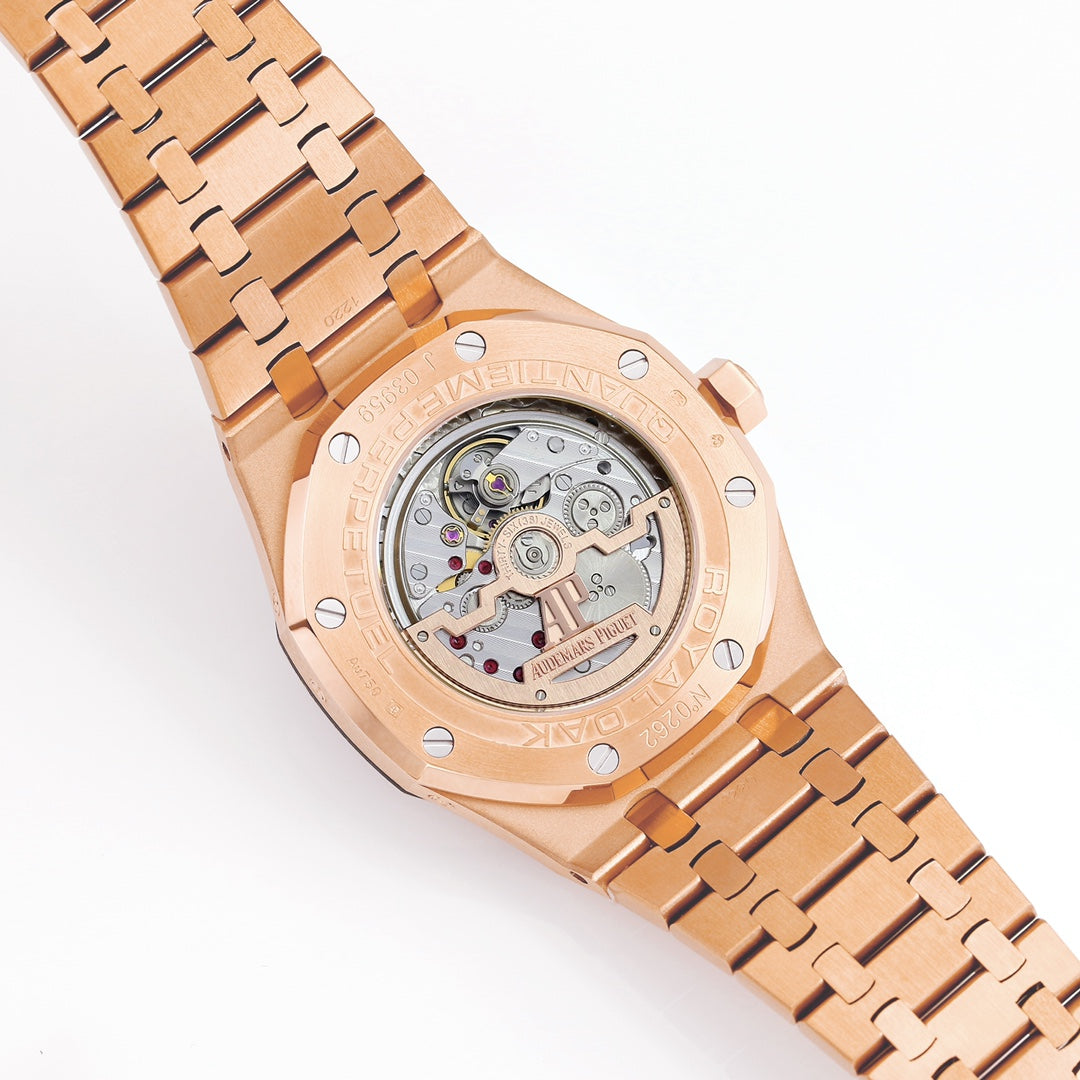 AUDEMARS PIGUET ROYAL OAK 오데마피게 로얄오크 41mm 26574ST.OO.1220ST 블루 다이얼 로즈 골드