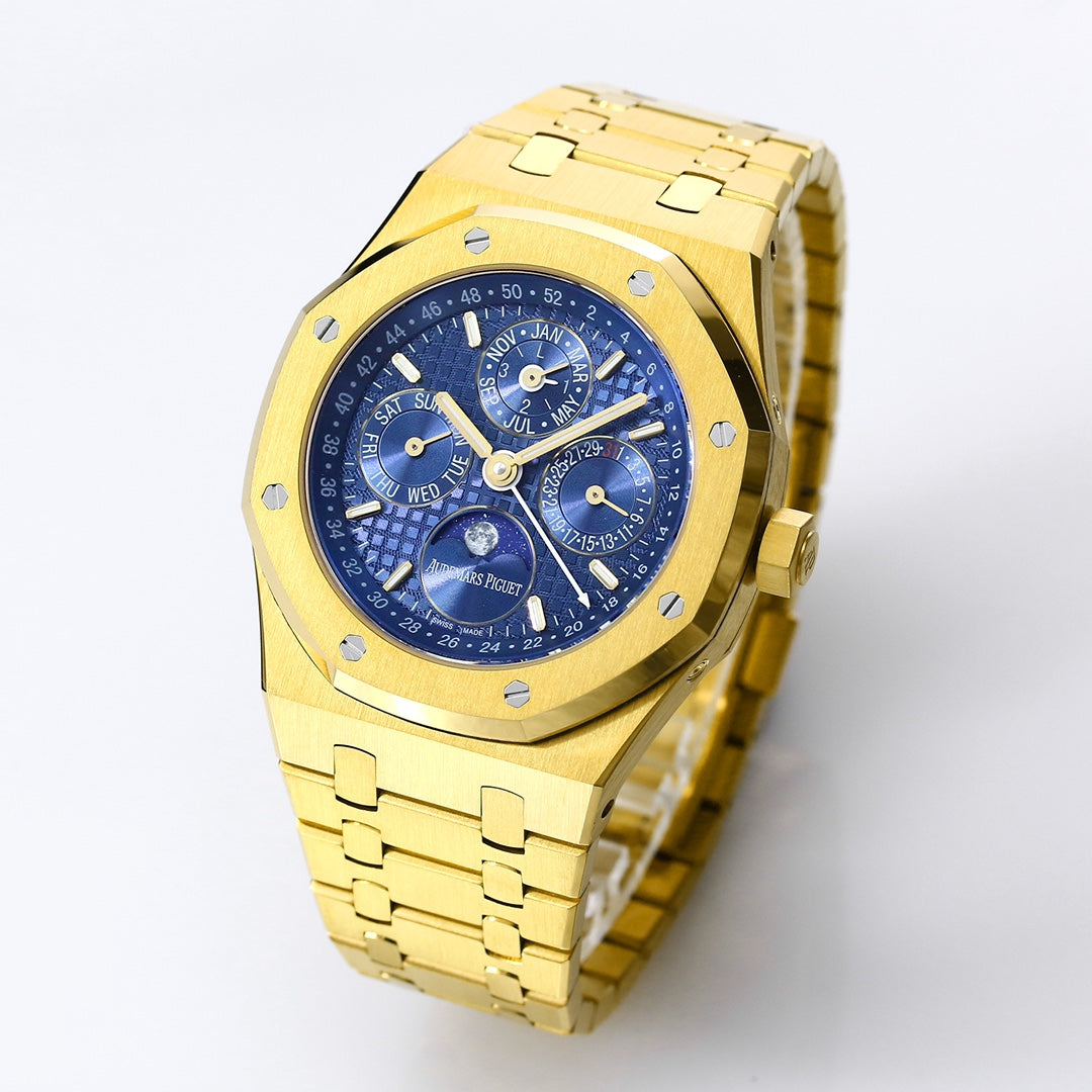 AUDEMARS PIGUET ROYAL OAK 오데마피게 로얄오크 41mm 26574ST.OO.1220ST 블루 다이얼 옐로우 골드