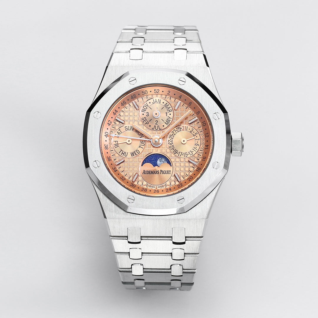 AUDEMARS PIGUET ROYAL OAK 오데마피게 로얄오크 41mm 26574ST.OO.1220ST 피치 다이얼 스틸