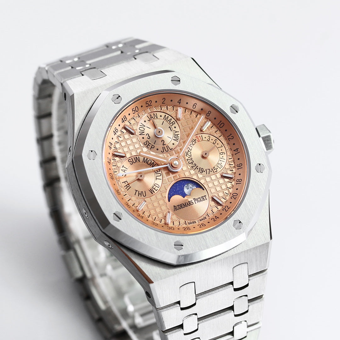 AUDEMARS PIGUET ROYAL OAK 오데마피게 로얄오크 41mm 26574ST.OO.1220ST 피치 다이얼 스틸
