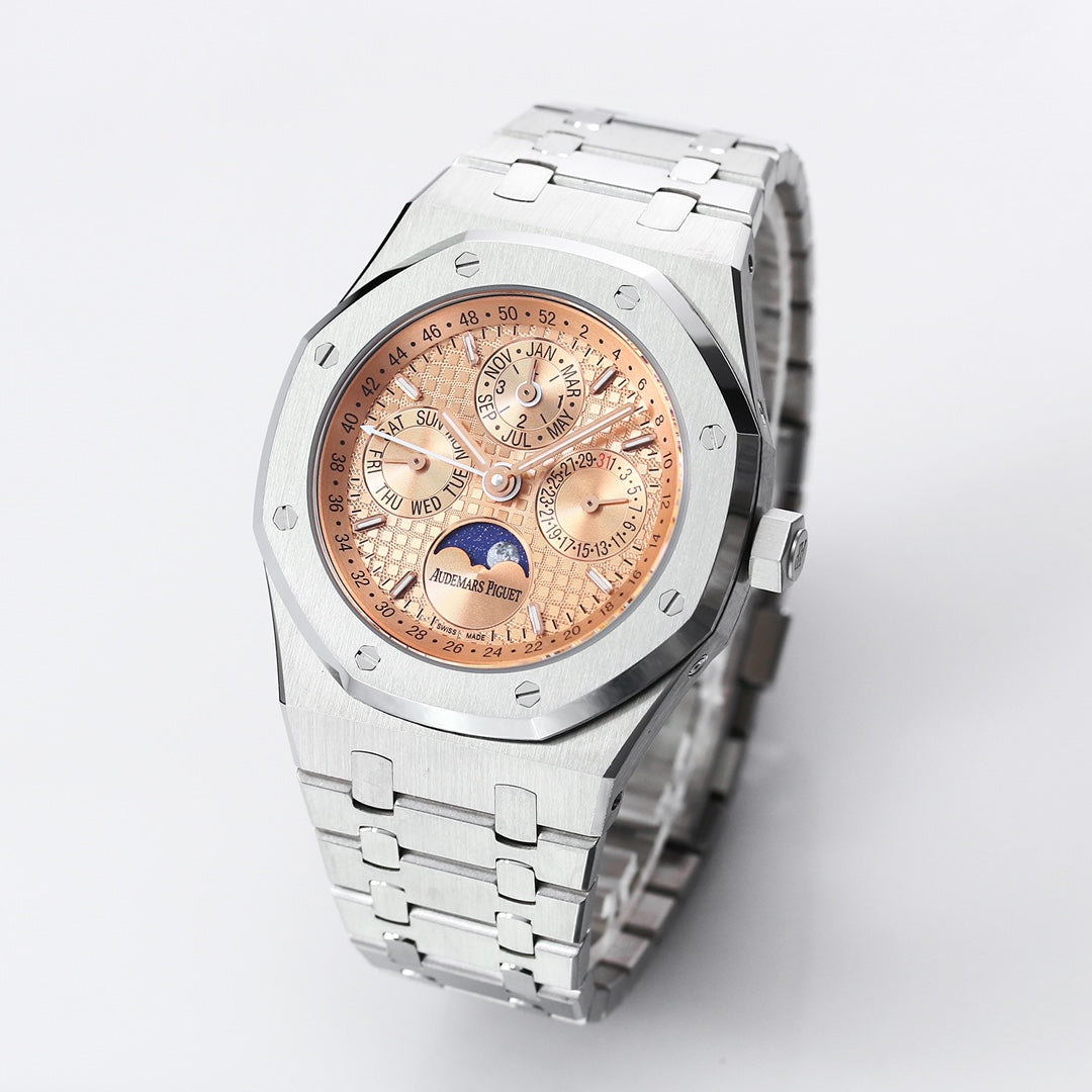 AUDEMARS PIGUET ROYAL OAK 오데마피게 로얄오크 41mm 26574ST.OO.1220ST 피치 다이얼 스틸
