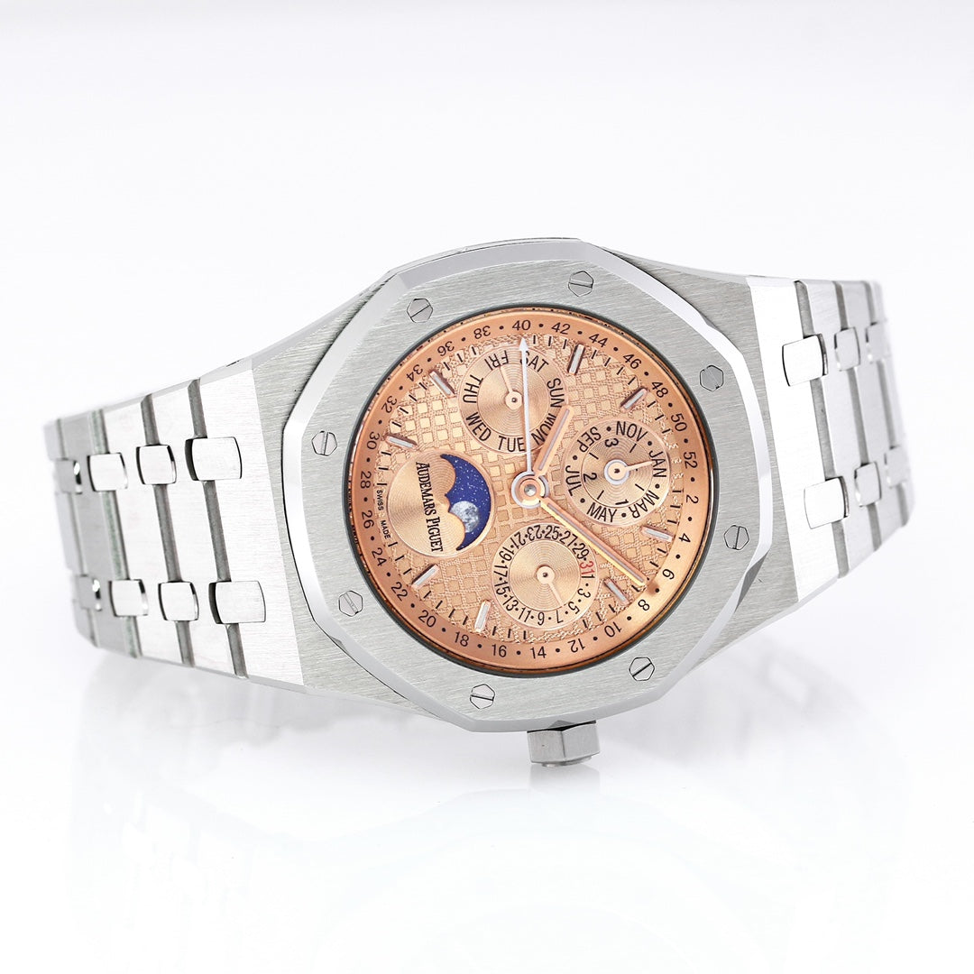 AUDEMARS PIGUET ROYAL OAK 오데마피게 로얄오크 41mm 26574ST.OO.1220ST 피치 다이얼 스틸