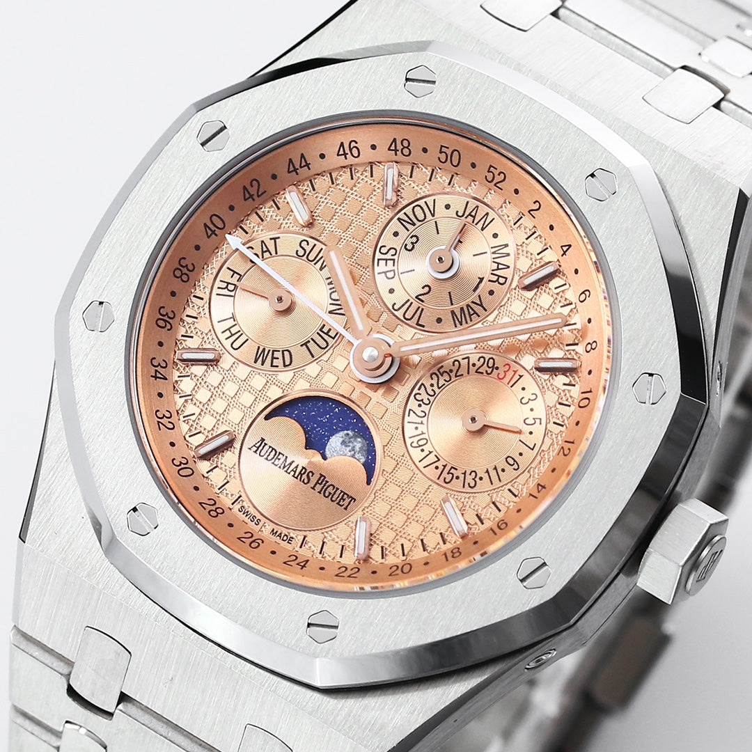 AUDEMARS PIGUET ROYAL OAK 오데마피게 로얄오크 41mm 26574ST.OO.1220ST 피치 다이얼 스틸
