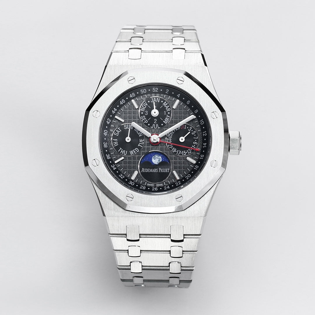 AUDEMARS PIGUET ROYAL OAK 오데마피게 로얄오크 41mm 26574ST.OO.1220ST 블랙 다이얼 스틸 레드