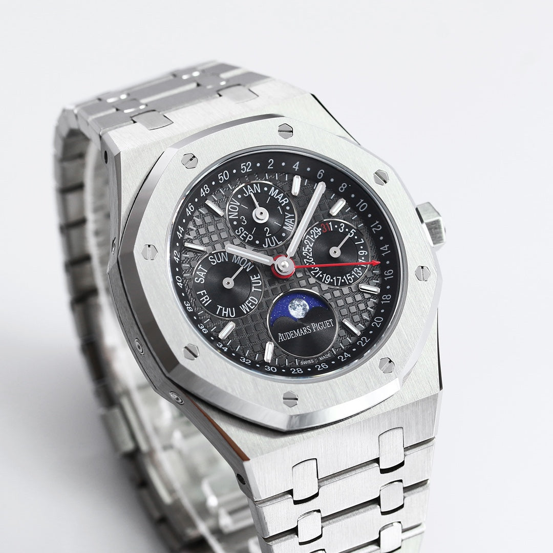 AUDEMARS PIGUET ROYAL OAK 오데마피게 로얄오크 41mm 26574ST.OO.1220ST 블랙 다이얼 스틸 레드