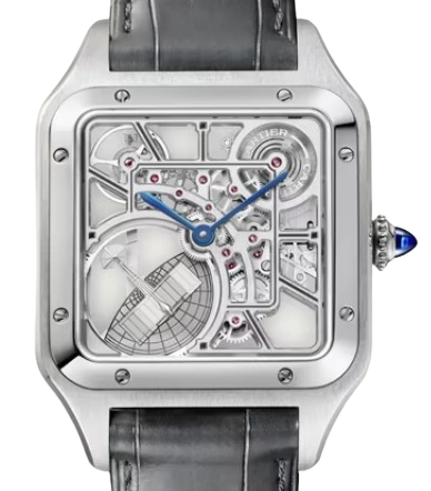 CARTIER SANTOS DE CARTIER 까르띠에 산토스 드 까르띠에 43.5mm 오토 무브먼츠 스켈레톤 다이얼