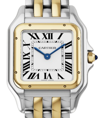 CARTIER PANTHERE DE CARTIER 까르띠에 팬더 드 까르띠에 27mm 미디움 쿼츠 무브먼츠 화이트 다이얼
