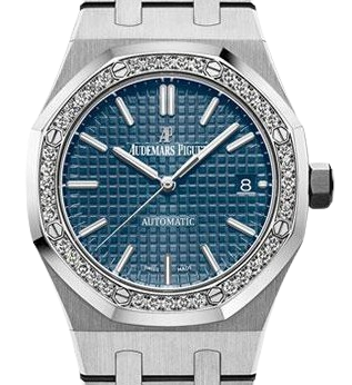 AUDEMARS PIGUET ROYAL OAK 오데마피게 로얄오크 37mm 15451 블루 다이얼 다이아 베젤