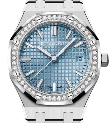 AUDEMARS PIGUET ROYAL OAK 오데마피게 로얄오크 41mm 15550ST 블루 다이얼 다이아 베젤