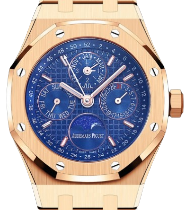 AUDEMARS PIGUET ROYAL OAK 오데마피게 로얄오크 41mm 26574ST.OO.1220ST 블루 다이얼 로즈 골드