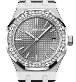 AUDEMARS PIGUET ROYAL OAK 오데마피게 로얄오크 37mm 15451 그레이 다이얼 다이아 베젤