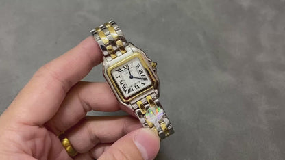 CARTIER PANTHERE DE CARTIER 까르띠에 팬더 드 까르띠에 27mm 미디움 쿼츠 무브먼츠 화이트 다이얼