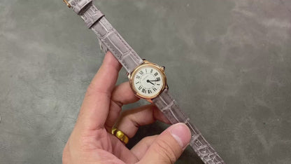 CARTIER RONDE LOUISE 까르띠에 롱드 루이 29mm 쿼츠 무브먼트 화이트 다이얼