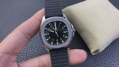 PATEK PHILIPPE AQUANAUT 파텍필립 아쿠아넛 5168G-001 블랙 다이아 다이얼