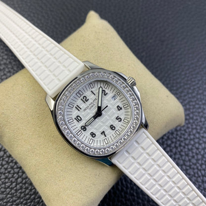 PATEK PHILIPPE AQUANAUT 파텍필립 아쿠아넛 5168G-001 화이트 다이아 다이얼