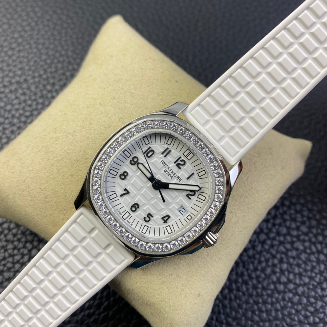 PATEK PHILIPPE AQUANAUT 파텍필립 아쿠아넛 5168G-001 화이트 다이아 다이얼