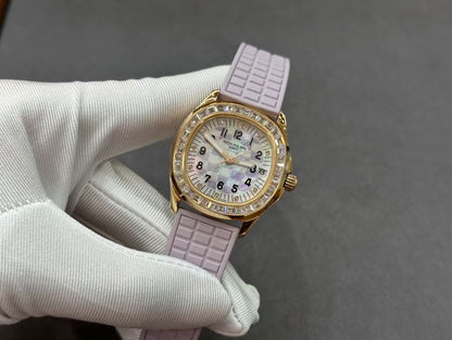 PATEK PHILIPPE AQUANAUT 파텍필립 아쿠아 5072R-001 다이아 핑 다이얼