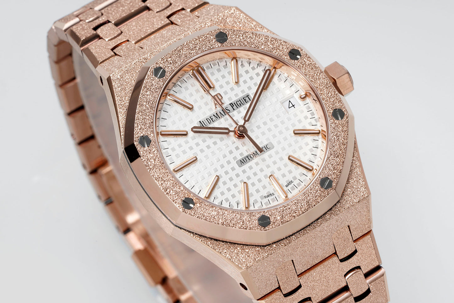 AUDEMARS PIGUET ROYAL OAK 오데마피게 로얄오크 37mm 15454 로즈 골드 화이트 다이얼