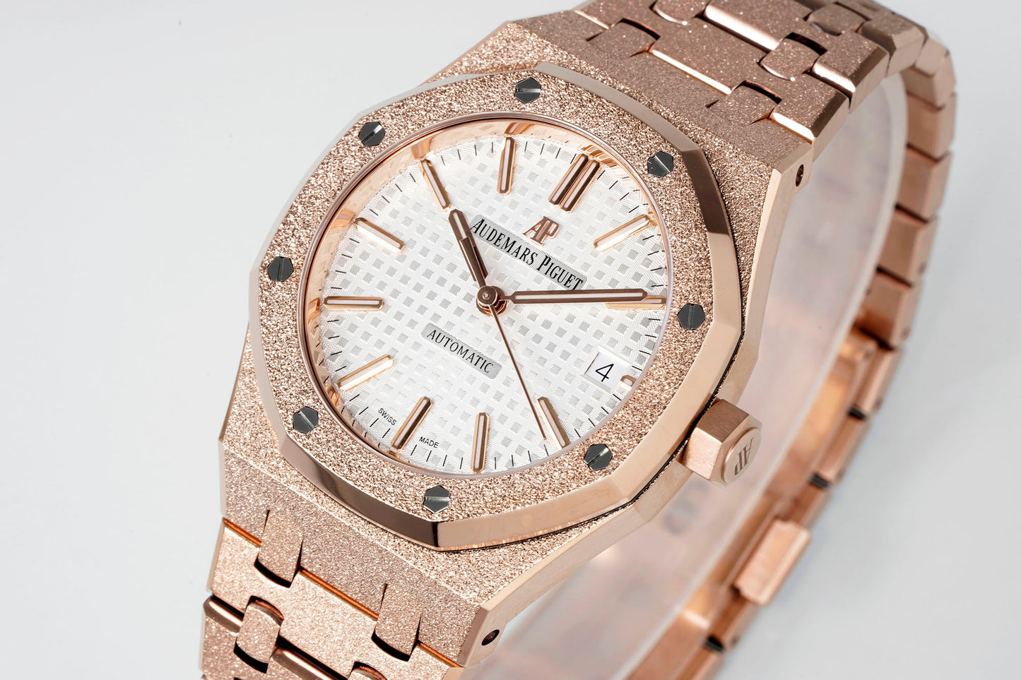 AUDEMARS PIGUET ROYAL OAK 오데마피게 로얄오크 37mm 15454 로즈 골드 화이트 다이얼