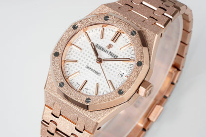 AUDEMARS PIGUET ROYAL OAK 오데마피게 로얄오크 37mm 15454 로즈 골드 화이트 다이얼