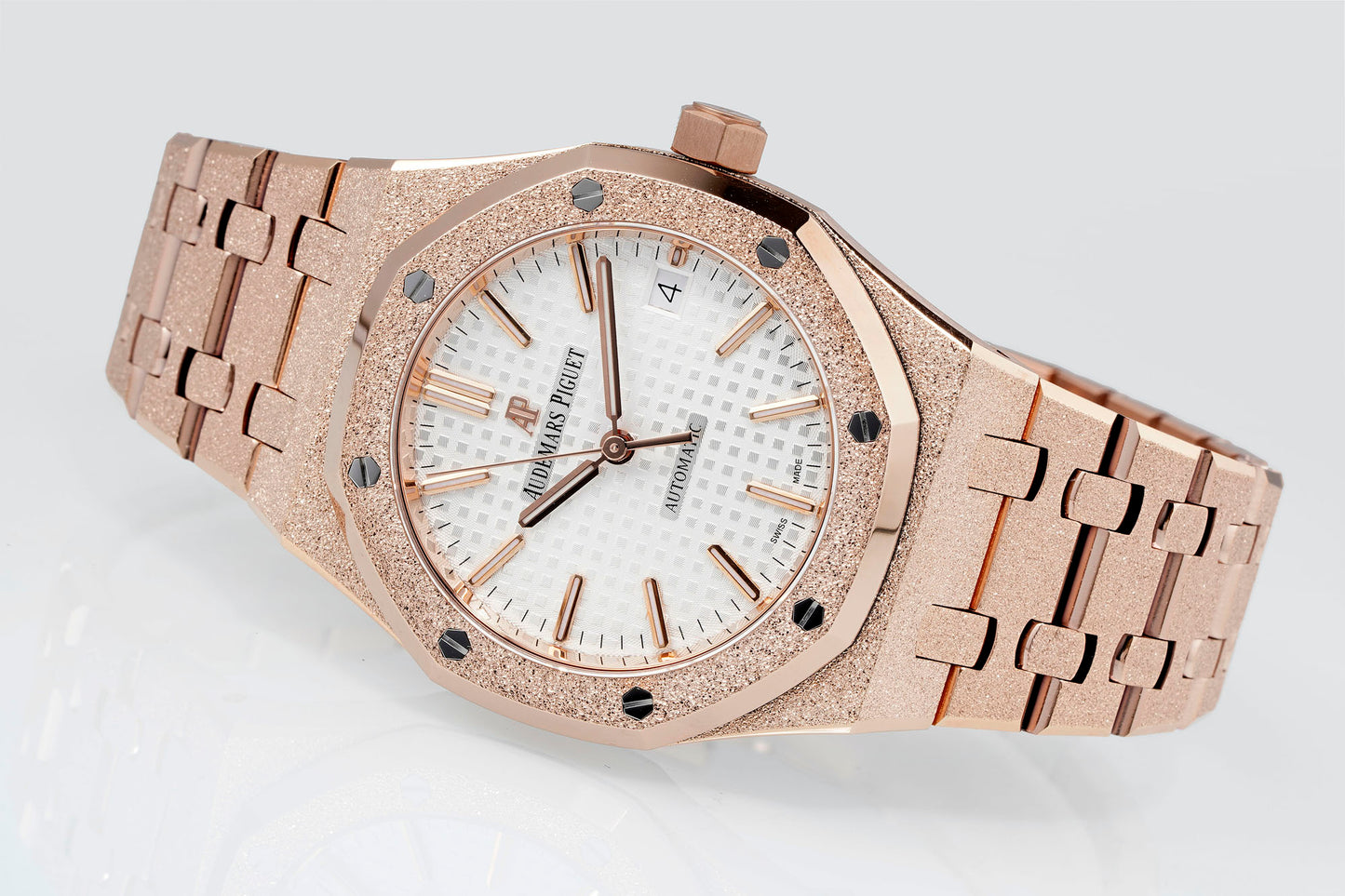 AUDEMARS PIGUET ROYAL OAK 오데마피게 로얄오크 37mm 15454 로즈 골드 화이트 다이얼