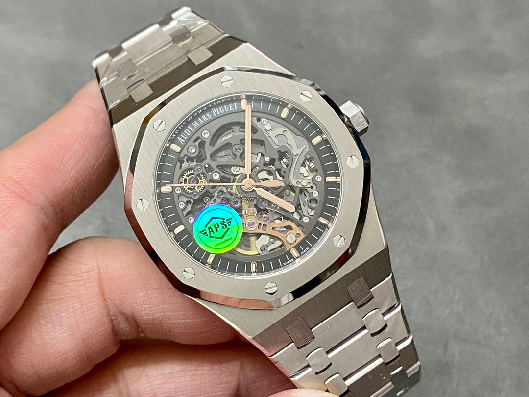 AUDEMARS PIGUET ROYAL OAK 오데마피게 로얄오크 41mm 15407ST.OO.1220ST.01 스켈레톤 다이얼