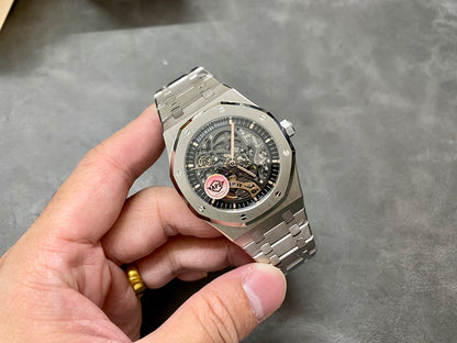 AUDEMARS PIGUET ROYAL OAK 오데마피게 로얄오크 41mm 15407ST.OO.1220ST.01 스켈레톤 다이얼