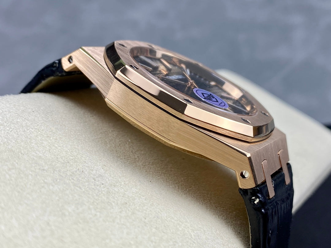 AUDEMARS PIGUET ROYAL OAK 오데마피게 로얄오크 41mm 15550ST 블랙 다이얼 골드 베젤