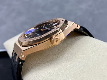 AUDEMARS PIGUET ROYAL OAK 오데마피게 로얄오크 41mm 15550ST 블랙 다이얼 골드 베젤