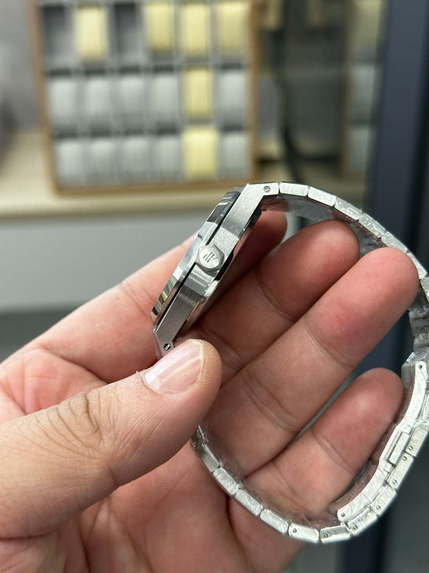 AUDEMARS PIGUET ROYAL OAK 오데마피게 로얄오크 37mm 15451 블랙 다이얼 다이아 베젤