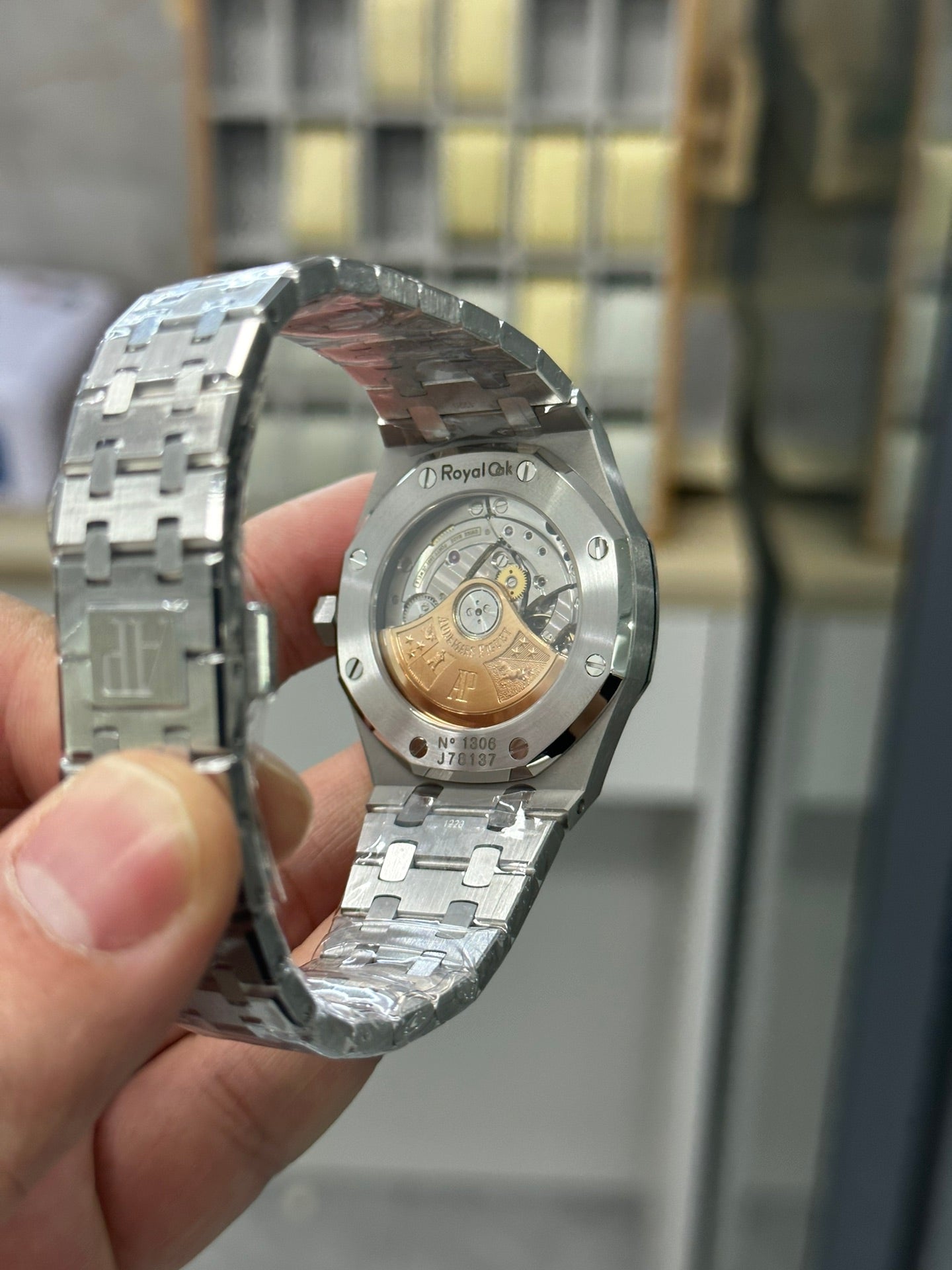 AUDEMARS PIGUET ROYAL OAK 오데마피게 로얄오크 37mm 15451 블랙 다이얼 다이아 베젤