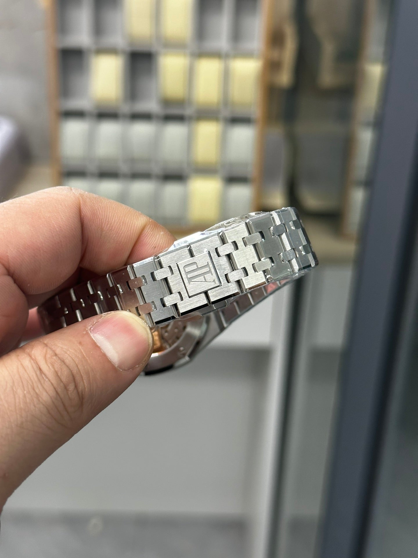 AUDEMARS PIGUET ROYAL OAK 오데마피게 로얄오크 37mm 15451 블랙 다이얼 다이아 베젤