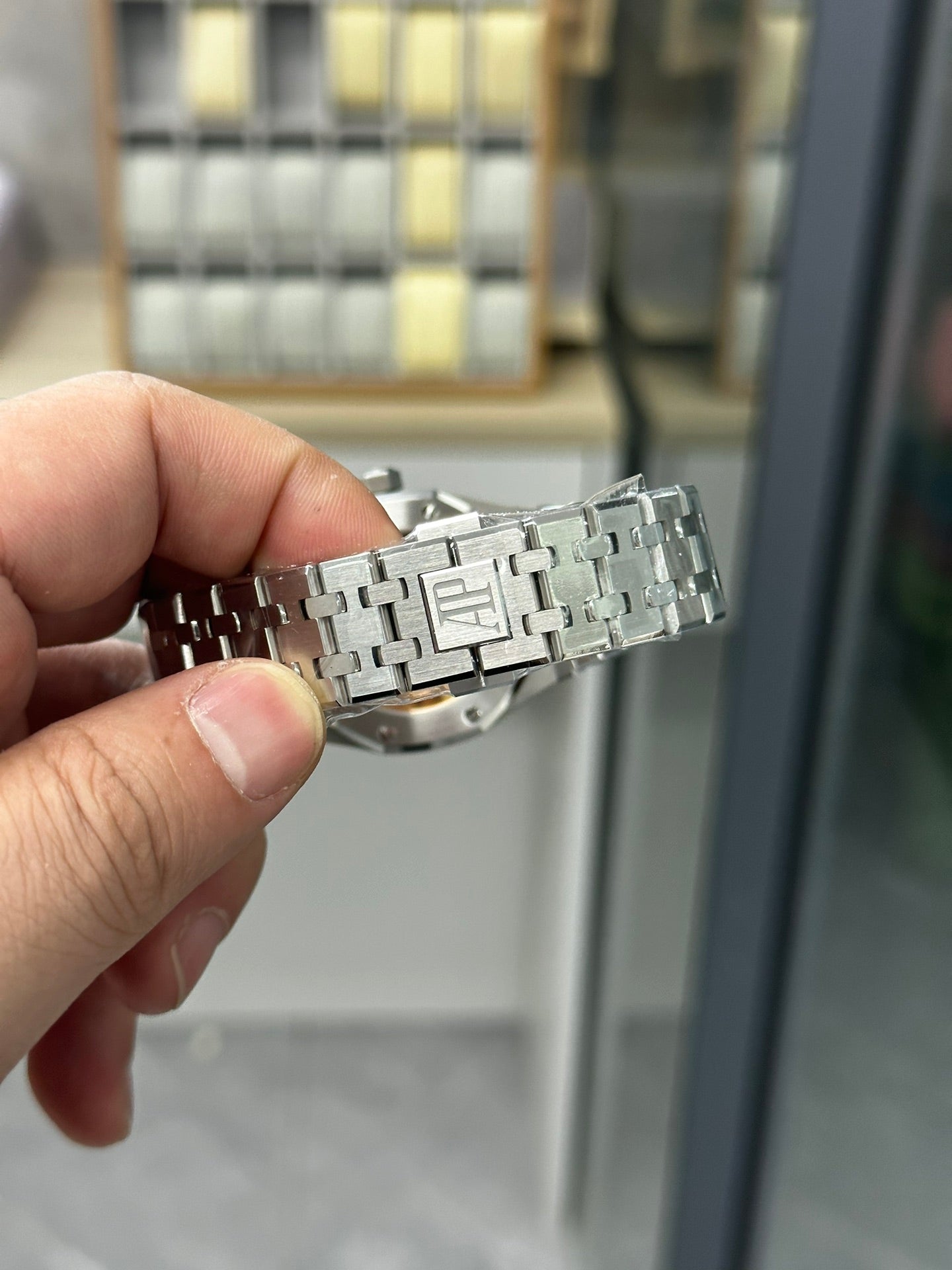 AUDEMARS PIGUET ROYAL OAK 오데마피게 로얄오크 37mm 15451 화이트 다이얼 다이아 베젤