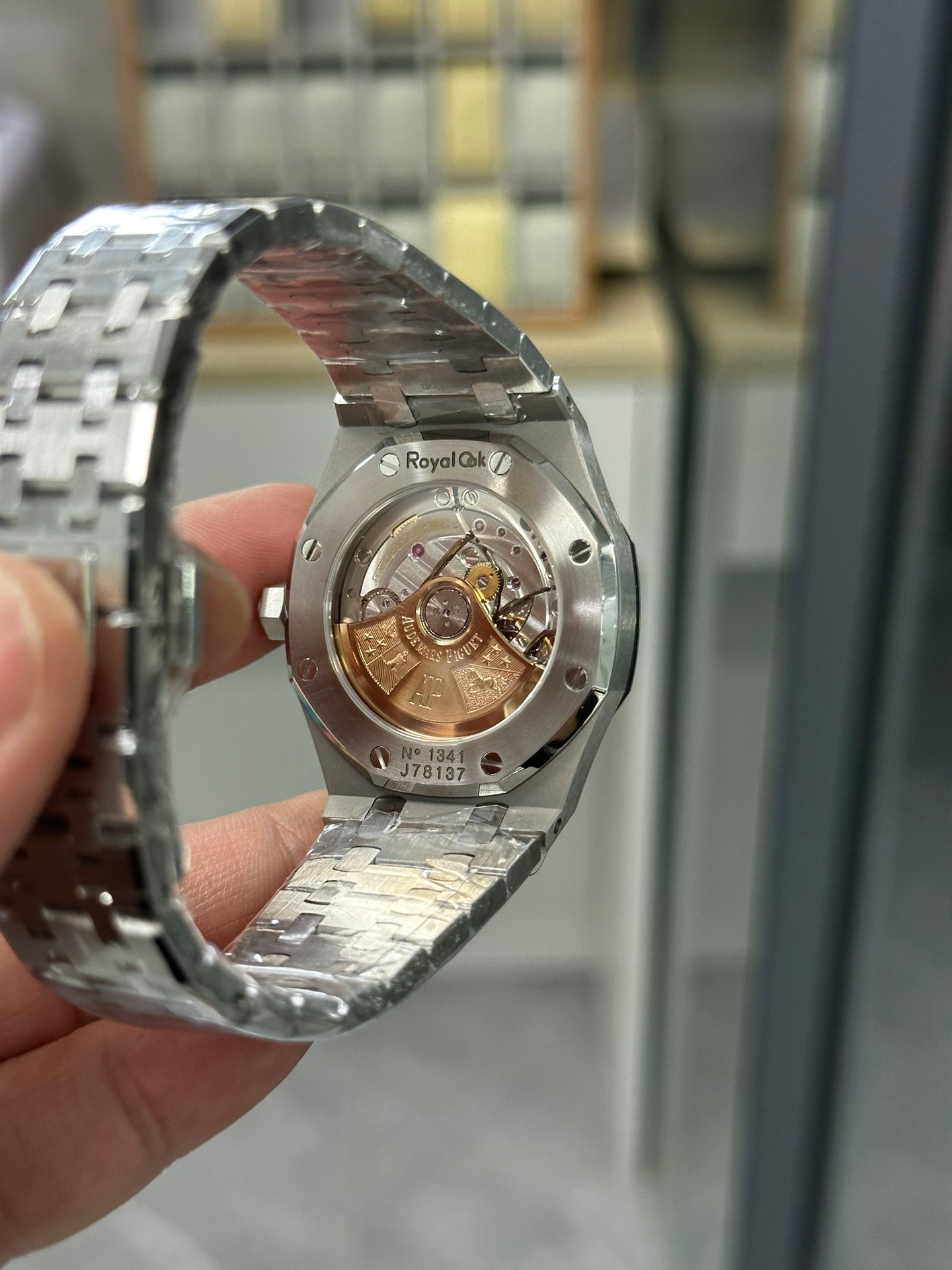 AUDEMARS PIGUET ROYAL OAK 오데마피게 로얄오크 37mm 15451 그레이 다이얼 다이아 베젤